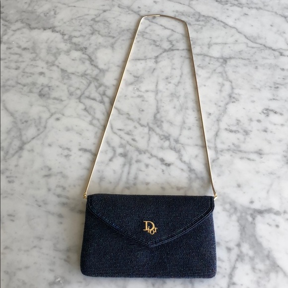 ‼️SOLD‼️Vintage Christian Dior Beaded Shoulder Bag - Picture 4 of 12